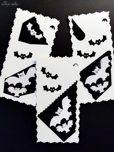 Geschenkanhänger Karte Fledermaus